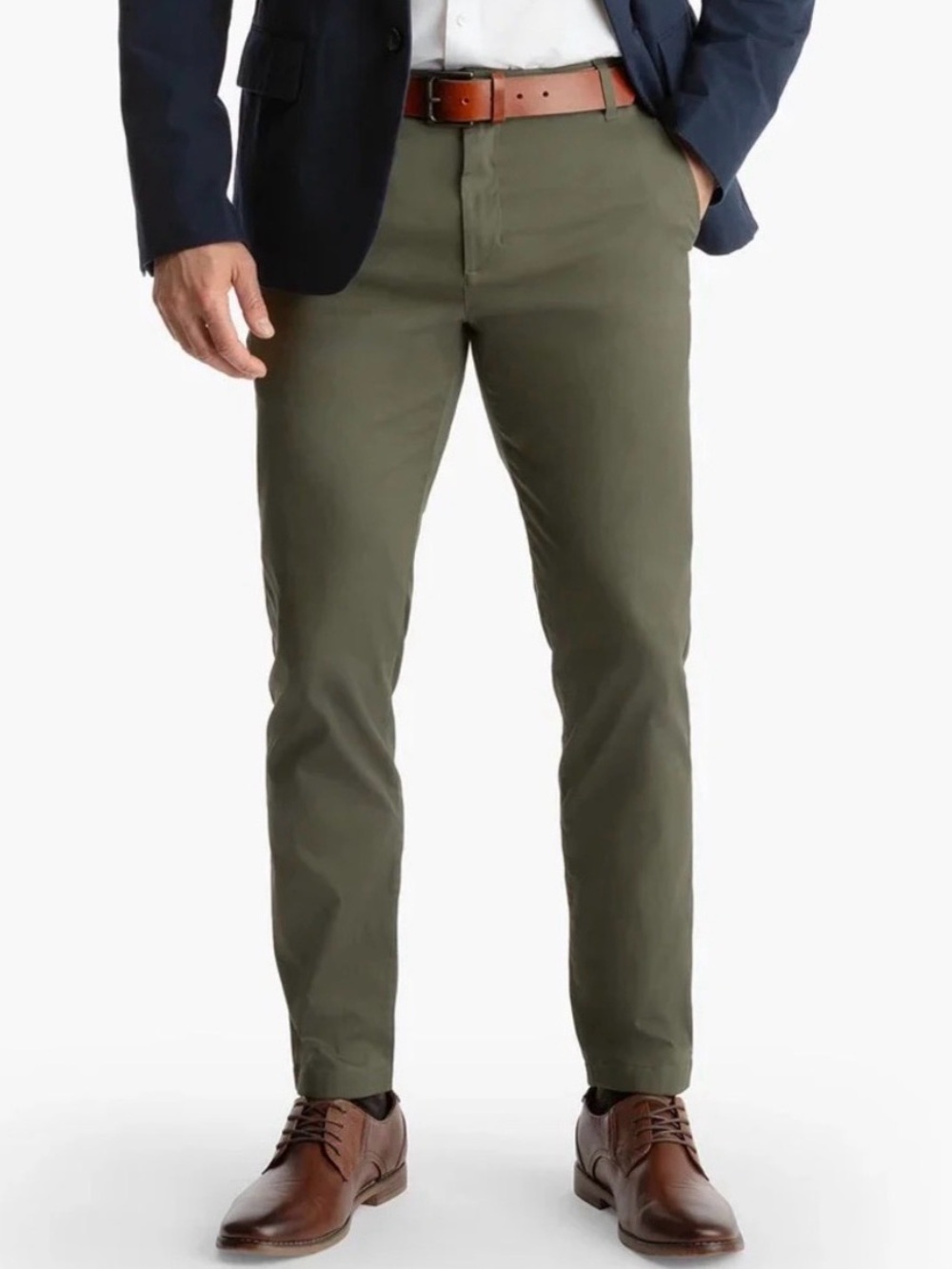 Men’s Birddogs Alfred Itchcocks Stretch Khakis Unlined | Dark Green | Size 30x32